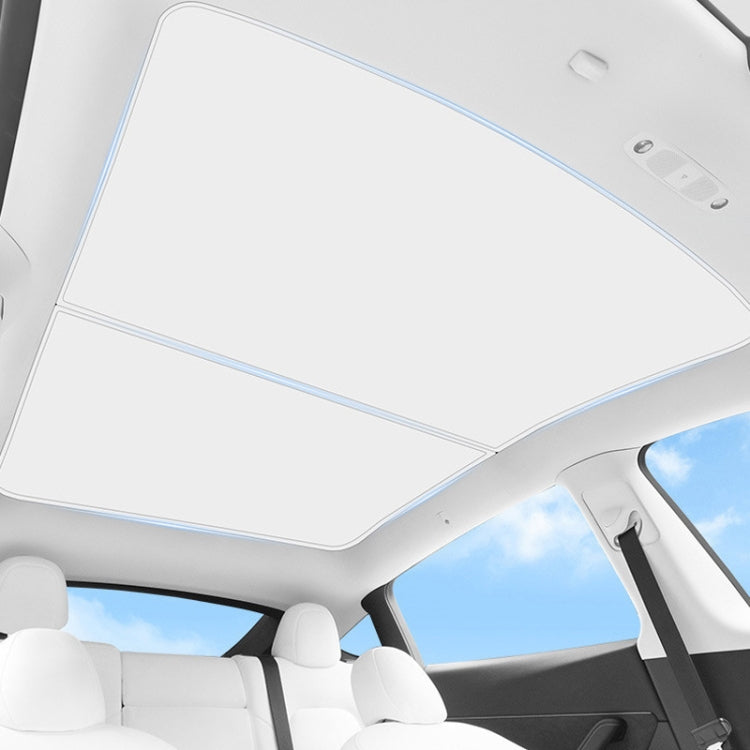 4pcs /Set For Tesla Model Y Ice Crystal Sunshade Car Roof Front And Rear Sunroof Shade(Black) - Window Foils & Solar Protection by PMC TechLife | Online Shopping South Africa | PMC TechLife | Buy Now Pay Later Mobicred