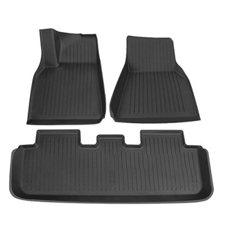 3pcs /Set For Tesla Model Y TPE Injection Car Foot Mats Interior Accessories - Seat Accessories by PMC TechLife | Online Shopping South Africa | PMC TechLife | Buy Now Pay Later Mobicred