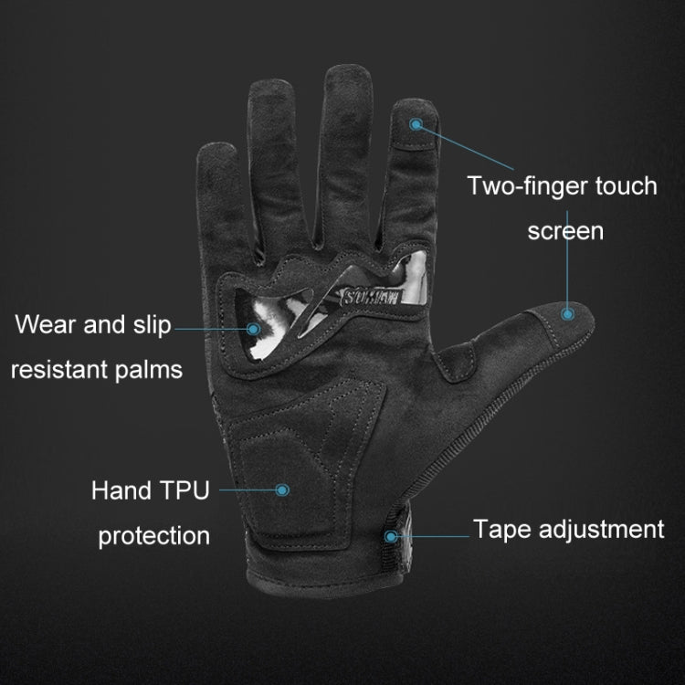 SOMAN Motorcycle Riding Anti-fall Breathable Anti-slip Carbon Fiber Gloves, Size: M(Black) - free shipping - PMC TechLife - Order now!