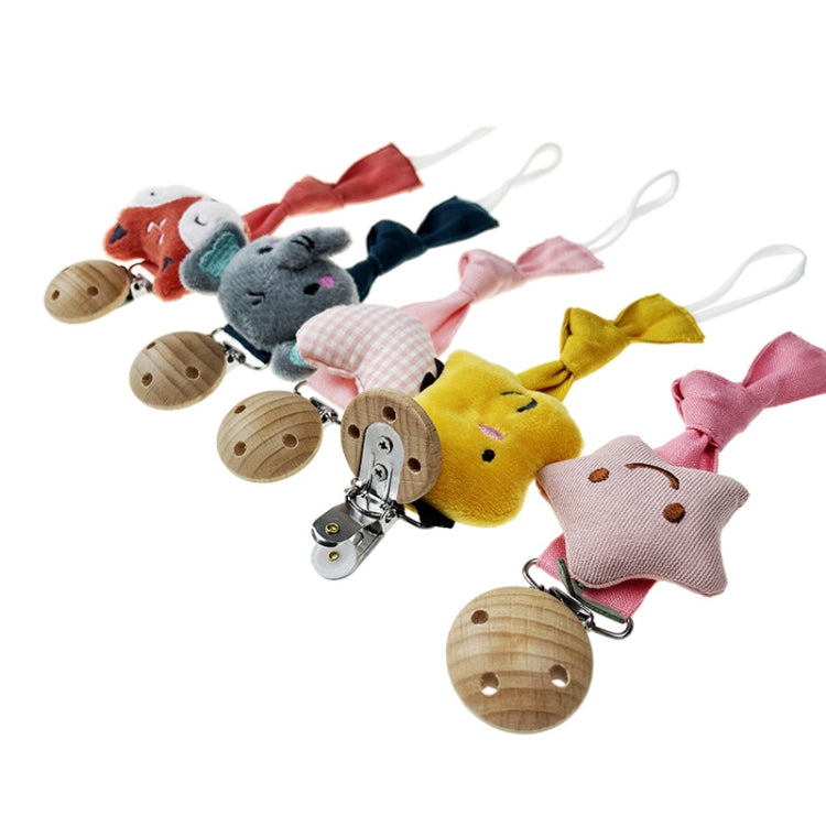 Animal Head Pacifier Chain Newborn Pacifier Clip, Style: Pink Stars - Cups & Silicone Nipple by PMC TechLife | Online Shopping South Africa | PMC TechLife | Buy Now Pay Later Mobicred