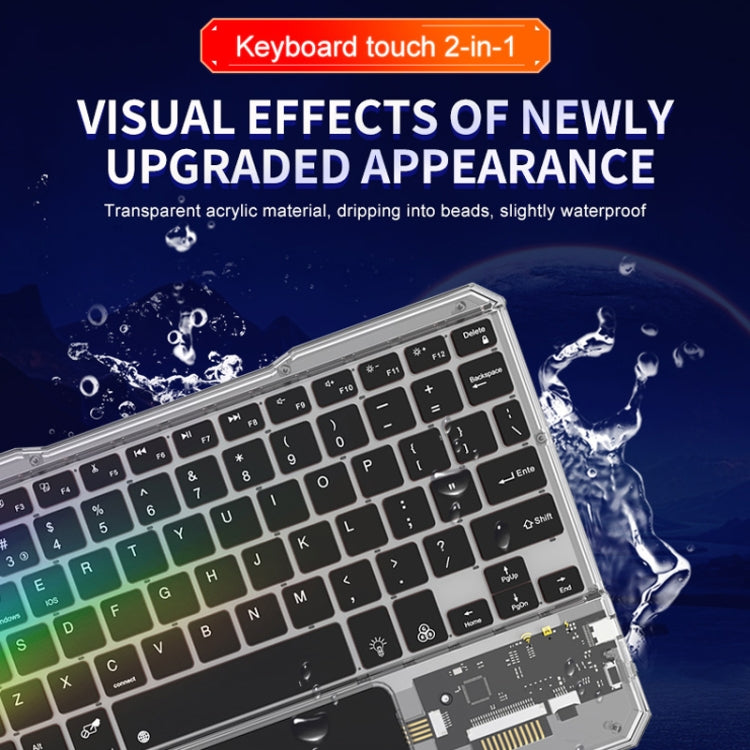 KB-333 RGB Backlit Wireless Bluetooth Keyboard Cell Phone Tablet Laptop Compatible Keypad(Black) - free shipping - PMC TechLife - Order now!