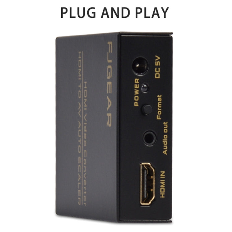 FJGEAR FJ-HA1308 HDMI To AV Converter Support NTSC PAL With Auto Screen Scaling - free shipping - PMC Jewellery - Order now!