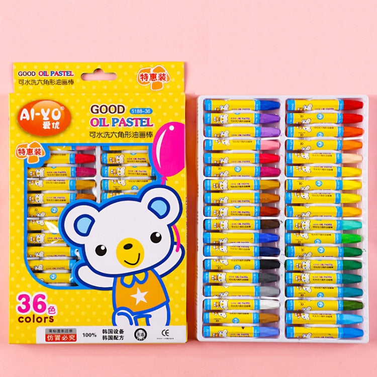 AIYO Washable Painting Crayons Childrens Oil Paint Stick Set, Specification: 36 Colors - Art Supplies by AIYO | Online Shopping South Africa | PMC TechLife | Buy Now Pay Later Mobicred