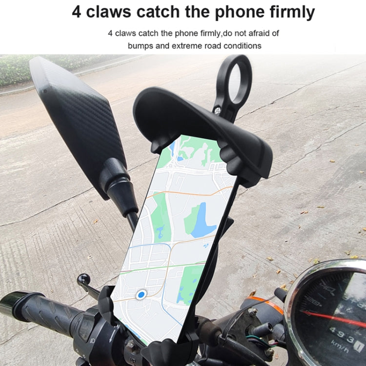 Motorcycle Sunshade Rainproof Mobile Phone Holder, Shape: Charging Handlebar Holder 18W (QC3.0) - Holder by PMC TechLife | Online Shopping South Africa | PMC TechLife | Buy Now Pay Later Mobicred