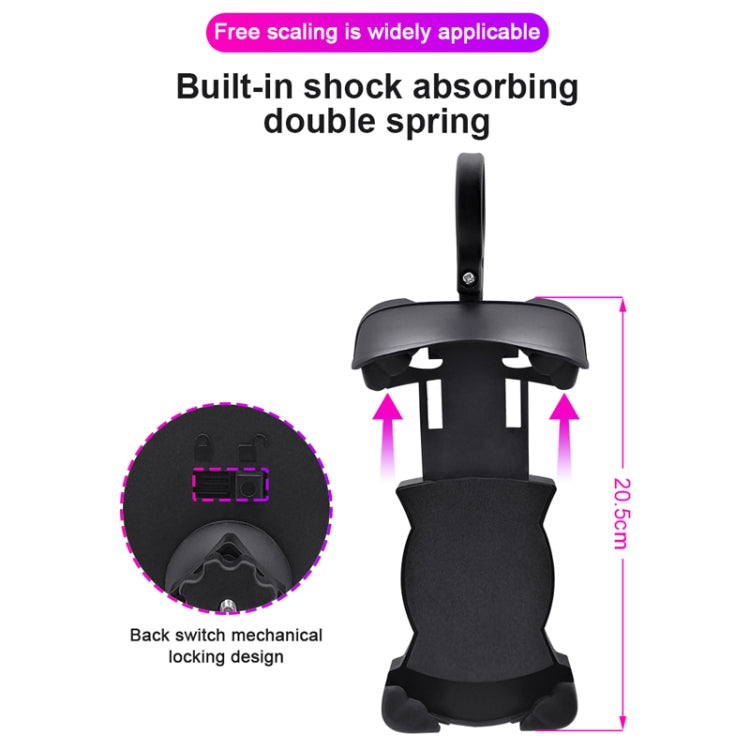 Motorcycle Sunshade Rainproof Mobile Phone Holder, Shape: Charging Handlebar Holder 18W (QC3.0) - Holder by PMC TechLife | Online Shopping South Africa | PMC TechLife | Buy Now Pay Later Mobicred