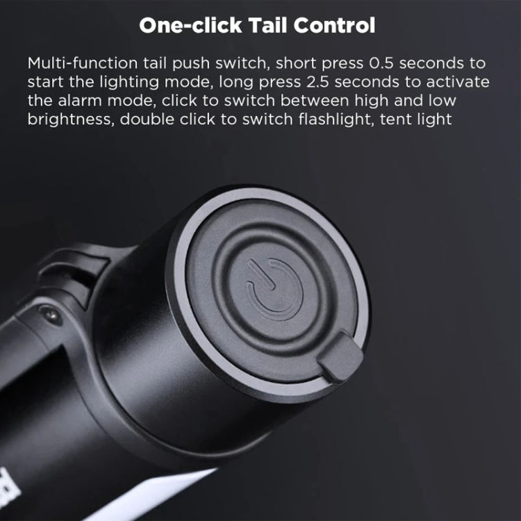 Nextool  6-In-1 Outdoor Emergency Flashlight  Zoomable Alarm Camping Work Light(Black) - free shipping - PMc TechLife - Order now!