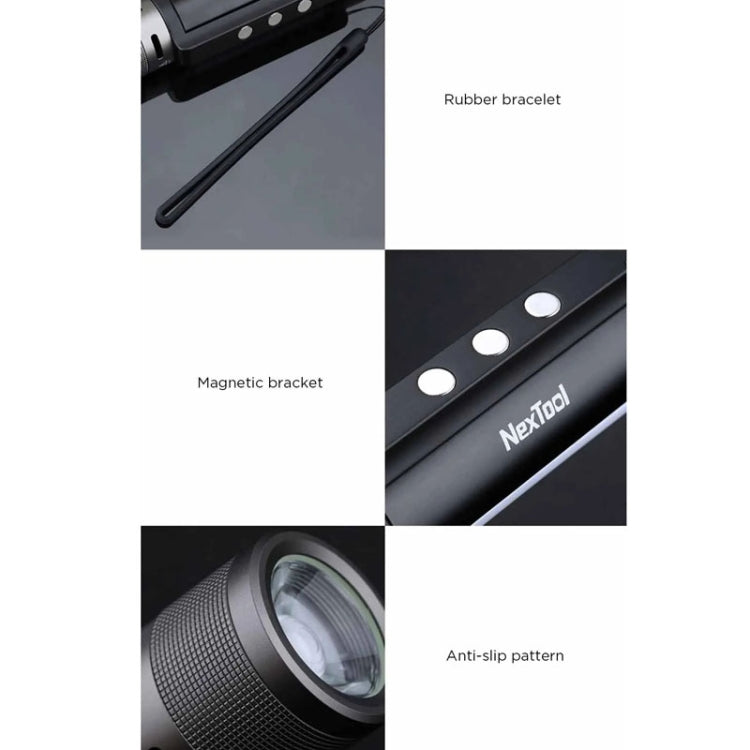 Nextool  6-In-1 Outdoor Emergency Flashlight  Zoomable Alarm Camping Work Light(Black) - free shipping - PMc TechLife - Order now!