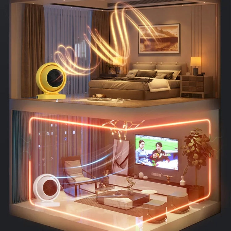380W Earth Little Sun Heater Home Energy Saving Electric Stove Desktop Mini Heater  EU Plug(Gray) - Electric Heaters by PMC TechLife | Online Shopping South Africa | PMC TechLife