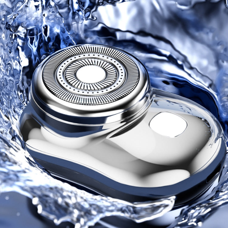 Three-Ring Knife Mesh Electric Men Shaver Travel Portable Mini Shaver, Color: Digital Display Silver - Electric Shavers by PMC TechLife | Online Shopping South Africa | PMC TechLife | Buy Now Pay Later Mobicred