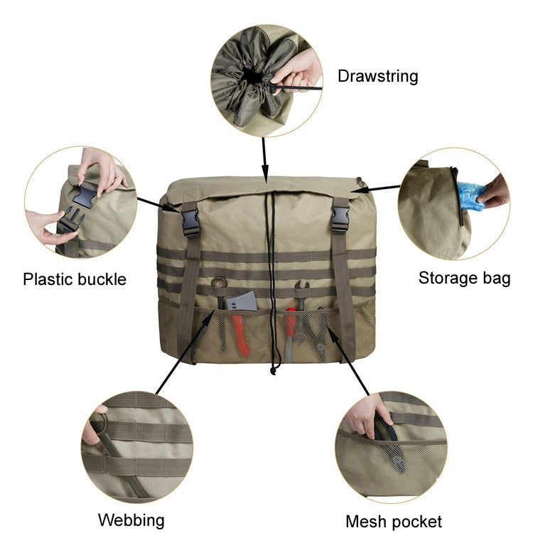 Outdoor Camping Off-road Vehicle Spare Tire Tool Miscellaneous Storage Bag, Color: Black - Stowing Tidying by PMC TechLife | Online Shopping South Africa | PMC TechLife | Buy Now Pay Later Mobicred