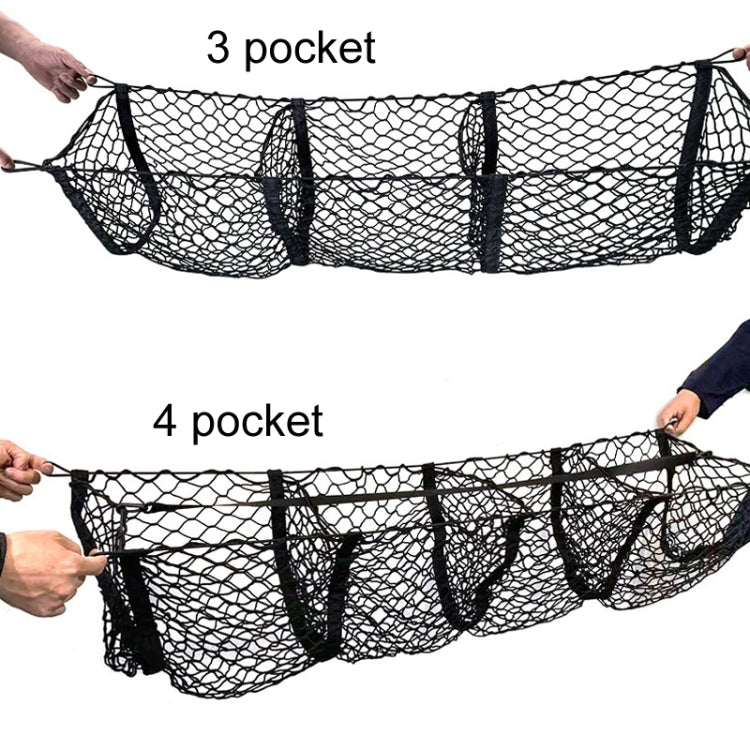 Pickup Truck Three-dimensional Net Bag Off-road Vehicle Trunk Luggage Net Bag, Size: 120x30cm(Three Pocket) - Stowing Tidying by PMC TechLife | Online Shopping South Africa | PMC TechLife | Buy Now Pay Later Mobicred