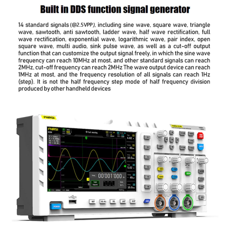 FNIRSI 2 In 1 Dual-Channel 100M Bandwidth Digital Oscilloscope 1GS Sampling Signal Generator, EU Plug 1014D - free shipping - PMC Jewellery - Order now!