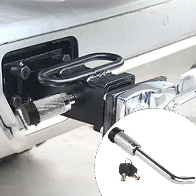 Car Latch Lock Trailer Tow Hook Anti-theft Padlock(Direct Pipe Silver) - Towing Bars by PMC TechLife | Online Shopping South Africa | PMC TechLife | Buy Now Pay Later Mobicred