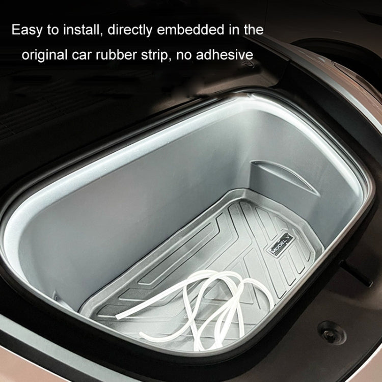 For Tesla Front Trunk LED Ambient Light Strip, Size: For 21-23 Model 3(White Light) - Atmosphere lights by PMC TechLife | Online Shopping South Africa | PMC TechLife | Buy Now Pay Later Mobicred