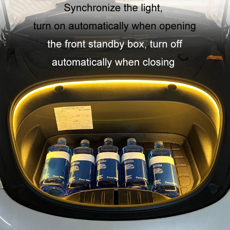 For Tesla Front Trunk LED Ambient Light Strip, Size: For 21-23 Model Y(White Light) - Atmosphere lights by PMC TechLife | Online Shopping South Africa | PMC TechLife | Buy Now Pay Later Mobicred
