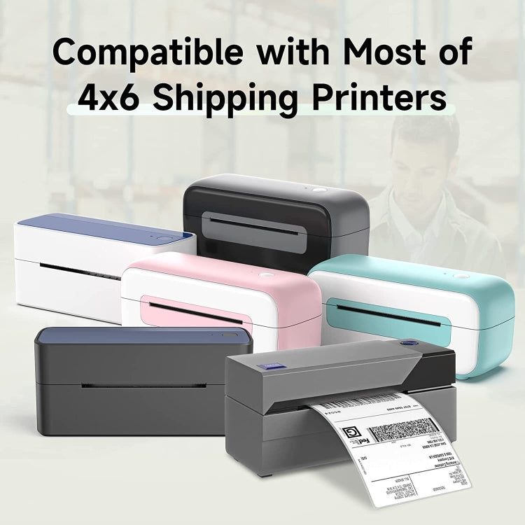 500sheets 4��6 Inch Stickers Thermal Label Paper For Phomemo PM-246S / PM-241BT / D520BT, Style: Folding Pink - Printer Accessories by PMC TechLife | Online Shopping South Africa | PMC TechLife | Buy Now Pay Later Mobicred