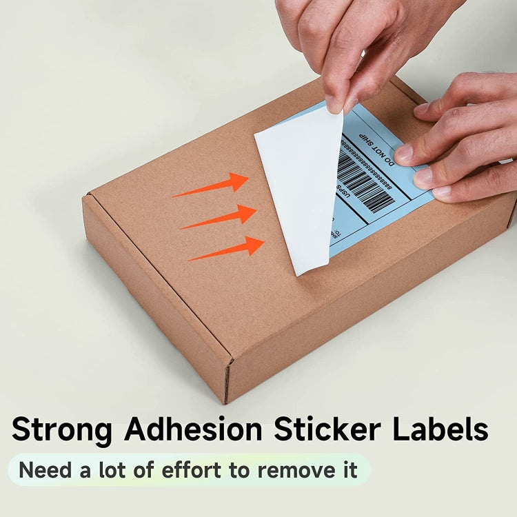 500sheets 4��6 Inch Stickers Thermal Label Paper For Phomemo PM-246S / PM-241BT / D520BT, Style: Folding Pink - Printer Accessories by PMC TechLife | Online Shopping South Africa | PMC TechLife | Buy Now Pay Later Mobicred