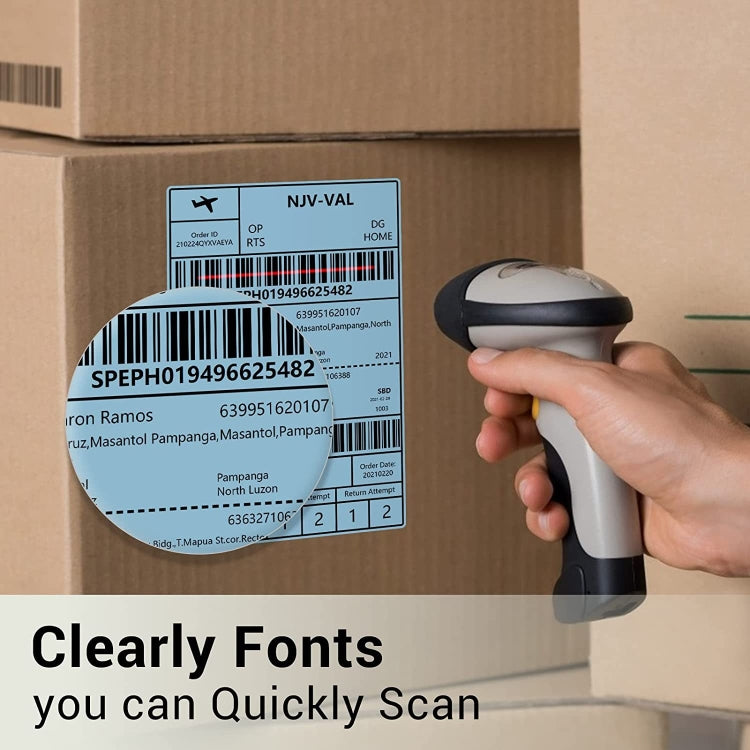 500sheets 4��6 Inch Stickers Thermal Label Paper For Phomemo PM-246S / PM-241BT / D520BT, Style: Folding Yellow - Printer Accessories by PMC TechLife | Online Shopping South Africa | PMC TechLife | Buy Now Pay Later Mobicred