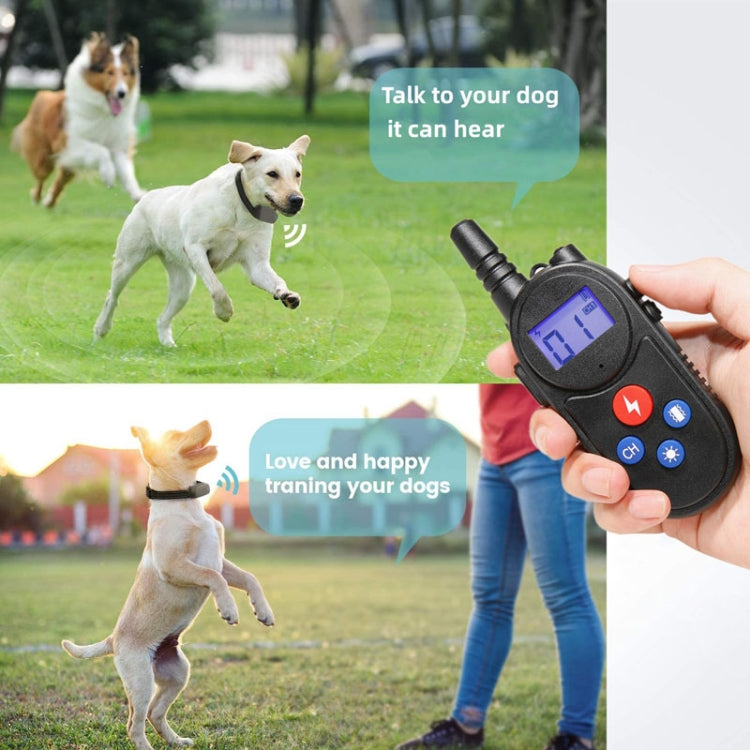 1000m Remote Control Intercom Dog Trainer Electric Shock Vibration Stop Barker(Black) - free shipping - PMC TechLife - Order now!