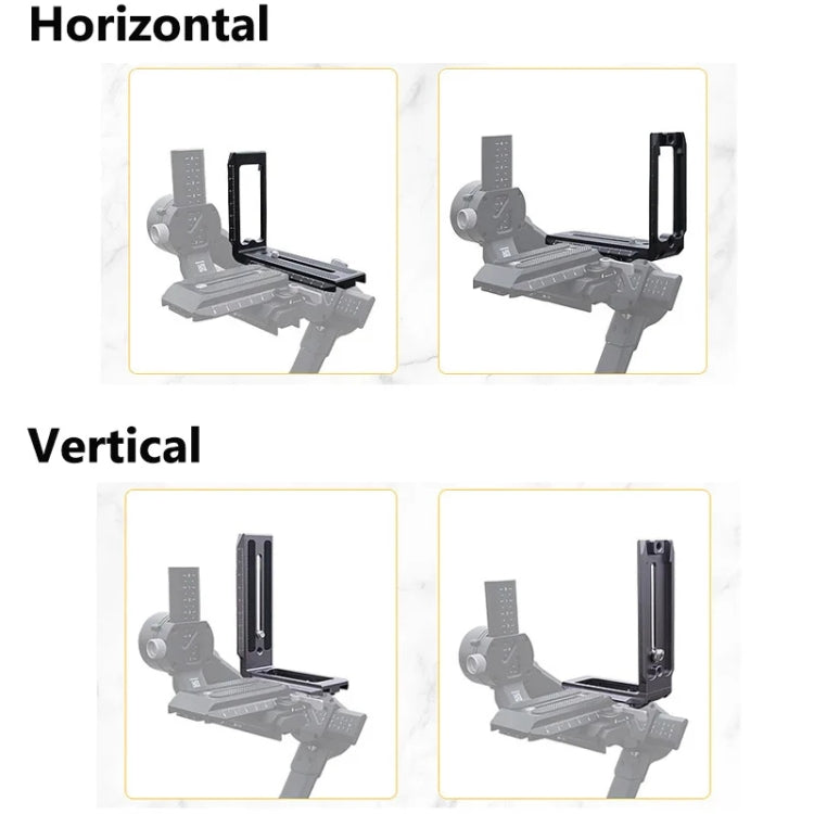 Universal Camera L Shape Bracket Quick Release Plate for Camera RSC2 / RS3 Stabilizers, Spec: L-440 Red - L-Bracket by PMC TechLife | Online Shopping South Africa | PMC TechLife | Buy Now Pay Later Mobicred