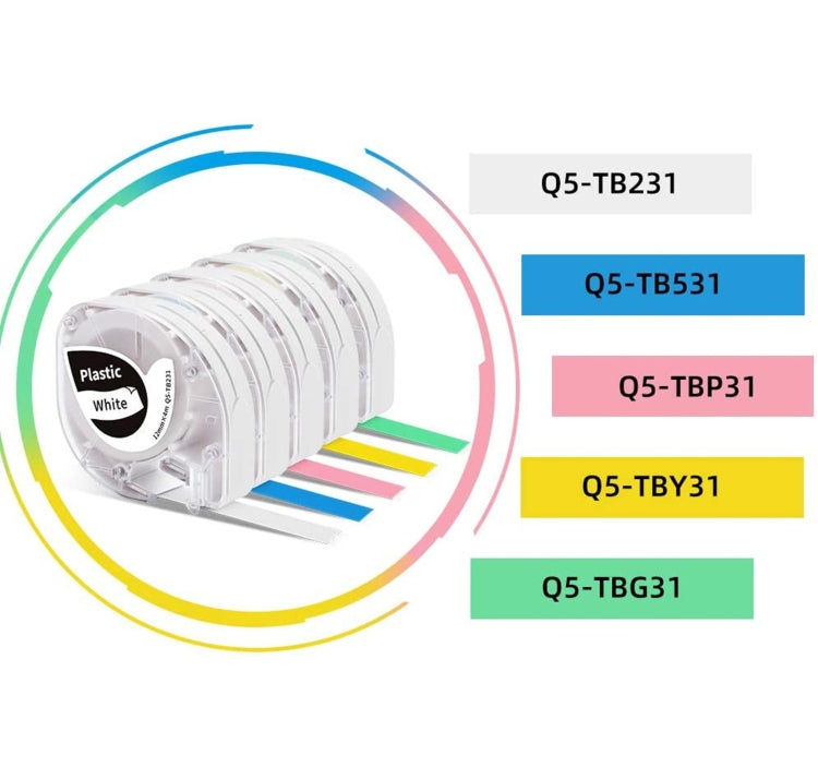 For Phomemo P12 / P12 Pro 12mm x 4m Consumables Label Ribbon, Style: Black Word On White Synthetic Paper - Printing Paper by PMC TechLife | Online Shopping South Africa | PMC TechLife | Buy Now Pay Later Mobicred