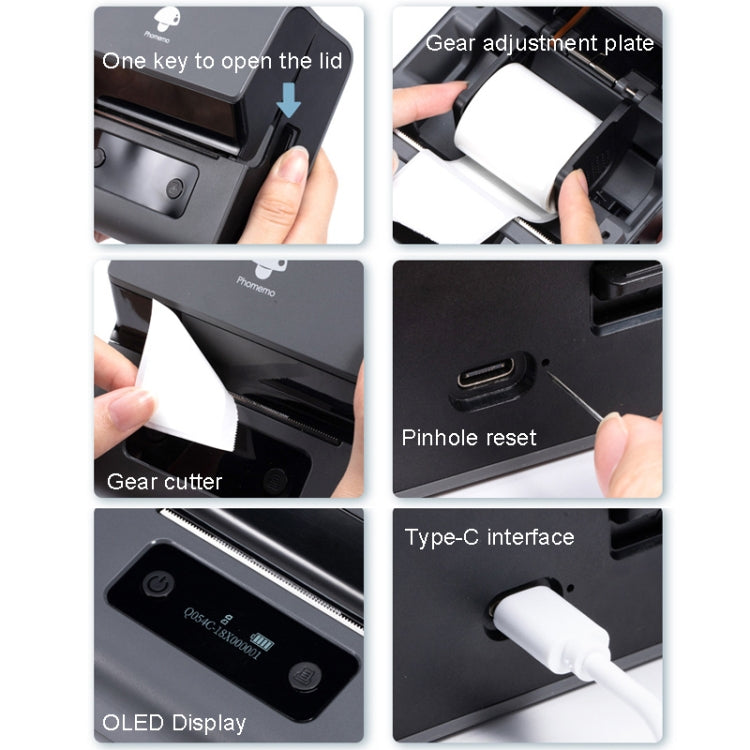 Phomemo M221 Thermal Wireless Label Printer Barcode Bluetooth Label Maker(Pink) - free shipping - PMC TechLife - Order now!