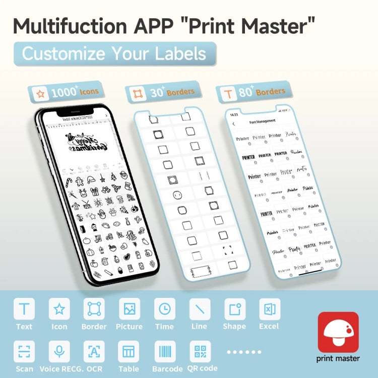 Phomemo M221 Thermal Wireless Label Printer Barcode Bluetooth Label Maker(Pink) - free shipping - PMC TechLife - Order now!
