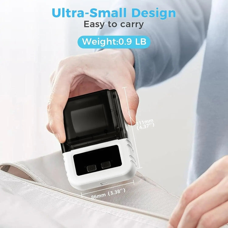 Phomemo M120 Label Maker Barcode Printer Bluetooth Thermal Label Machine(Black) - free shipping - PMC TechLife - Order now!
