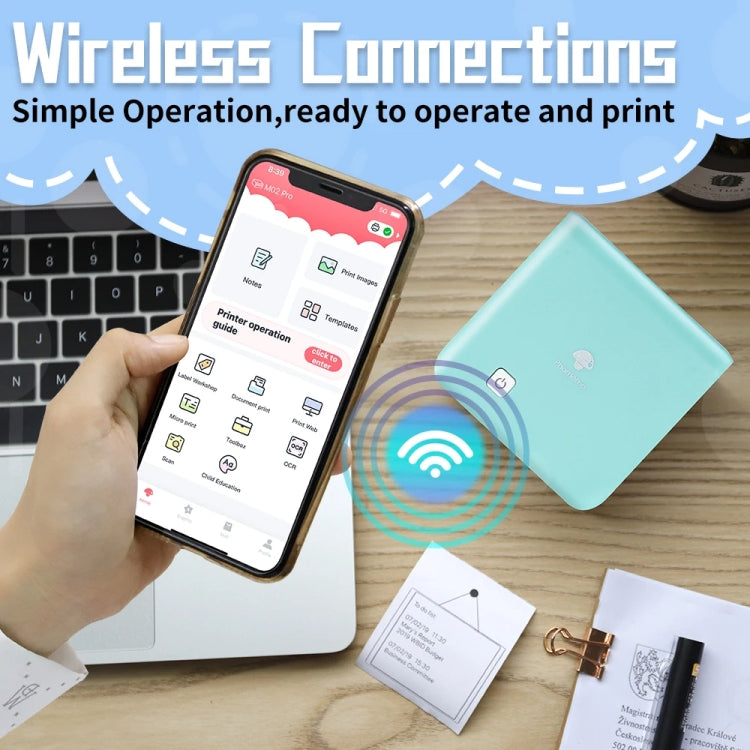Phomemo M02 PRO Pocket Mini Small Portable Bluetooth Wrong Thermal Tag Printer(Pink) - free shipping - PMC TechLife - Order now!