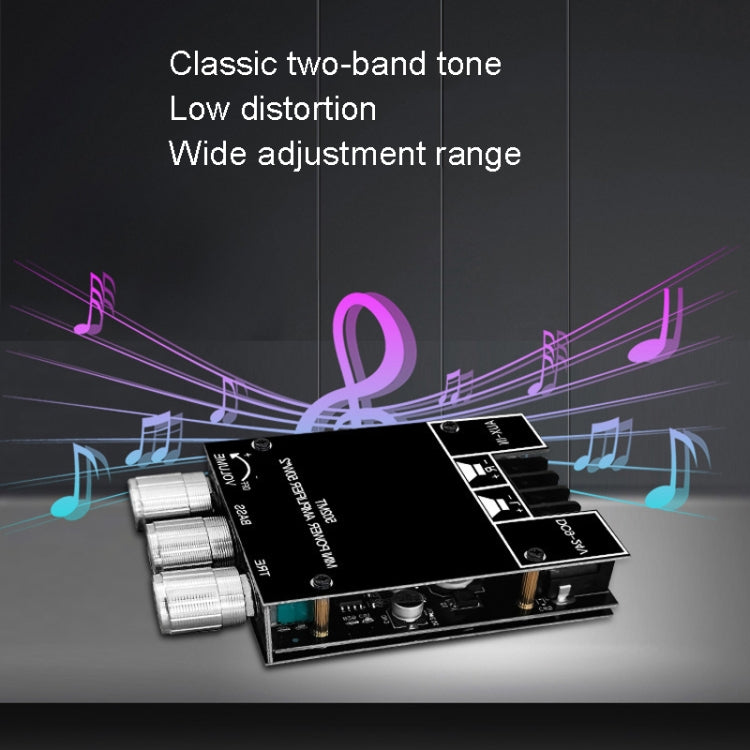 ZK-502MT 50W x 2 2.0 Stereo Bluetooth Audio Digital HIFI Power Pipe Module - Breadboard / Amplifier Board by PMC TechLife | Online Shopping South Africa | PMC TechLife