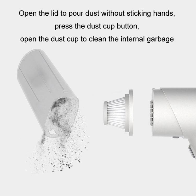 Portable Handheld USB Charging Car Vacuum Cleaner, Color: Wired White - Vacuum Cleaner by PMC TechLife | Online Shopping South Africa | PMC TechLife | Buy Now Pay Later Mobicred