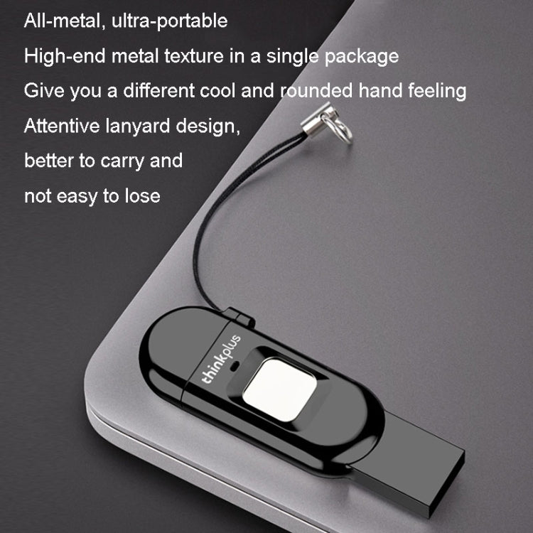 Lenovo Thinkplus TFU301 Dual Interface Type-C+USB Fingerprint Encrypted USB Flash Drive, Capacity: 32G - free shipping - PMC Jewellery - Order now!