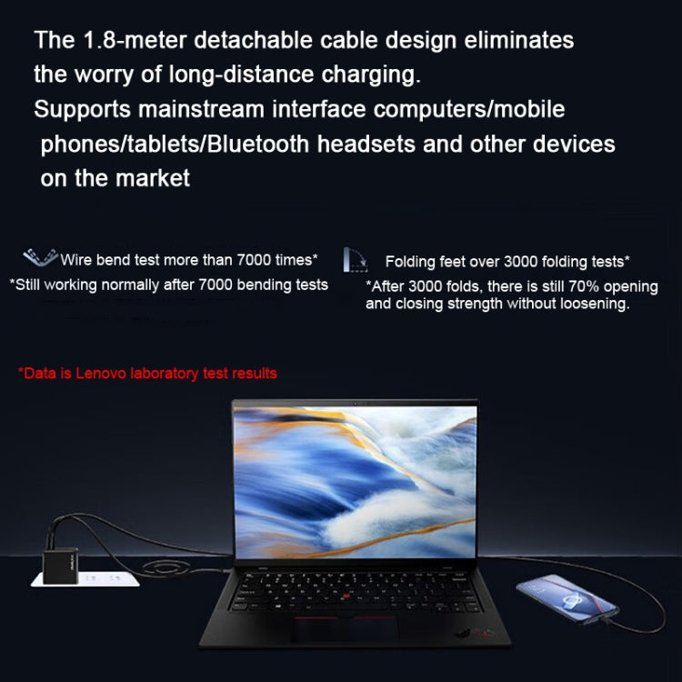 Lenovo Thinkplus 135W GaN Dual USB-C/Type-C Port Power Adapter Fast Charger - free shipping - PMC TechLife - Order now!