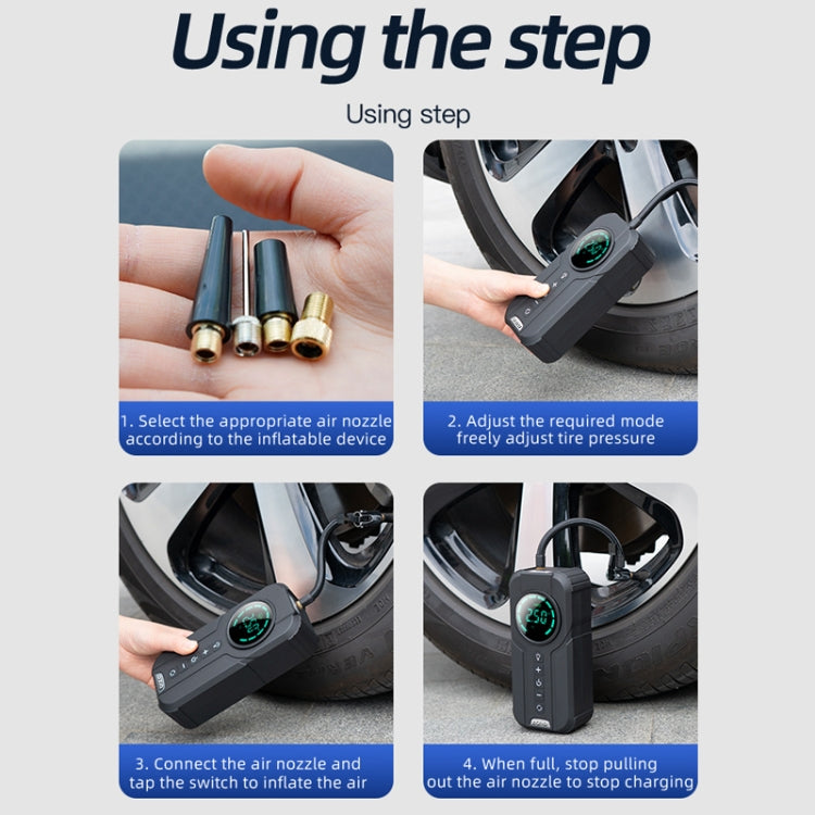 Car Wireless Inflatable Pump Electric Car Tyre 12V High Power Inflator(Upgrade) - free shipping - PMC TechLife - Order now!