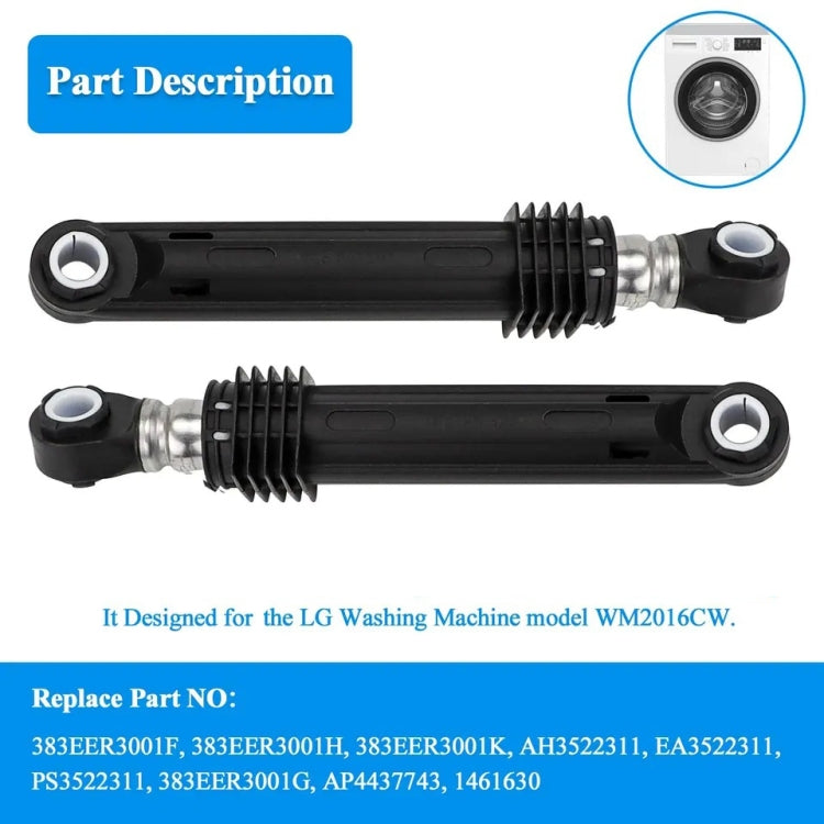 For LG Washing Machine Model WM2016CW  4901ER2003A Shock Absorber Set(Black) - Washing Machine Parts by PMC TechLife | Online Shopping South Africa | PMC TechLife | Buy Now Pay Later Mobicred