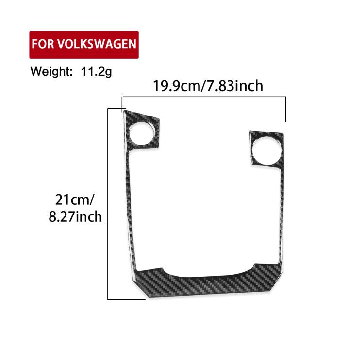 For Volkswagen Sagitar 2019-2023 B Model Left-Hand Drive Gear Panel Sticker(Red) - Car Interior Mouldings by PMc TechLife | Online Shopping South Africa | PMc TechLife | Buy Now Pay Later Mobicred