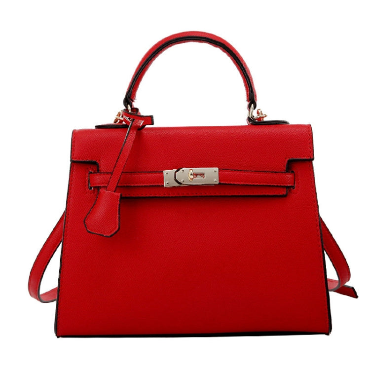 Autumn And Winter Women Hundred Crossbody Handbag Single Shoulder Kelly Bag(Red) - Handbags by PMC TechLife | Online Shopping South Africa | PMC TechLife | Buy Now Pay Later Mobicred