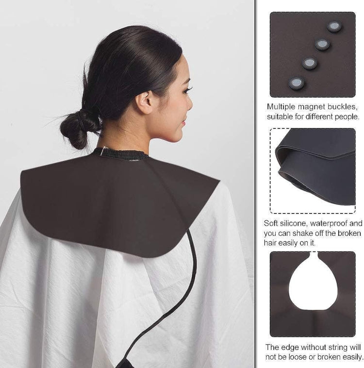 Hair Cutting Adjustable Shawl Capes Silicone Hairdressing Pad Neck Wrap Guard for Salon, Spec: Small Red - free shipping - PMC TechLife - Order now!
