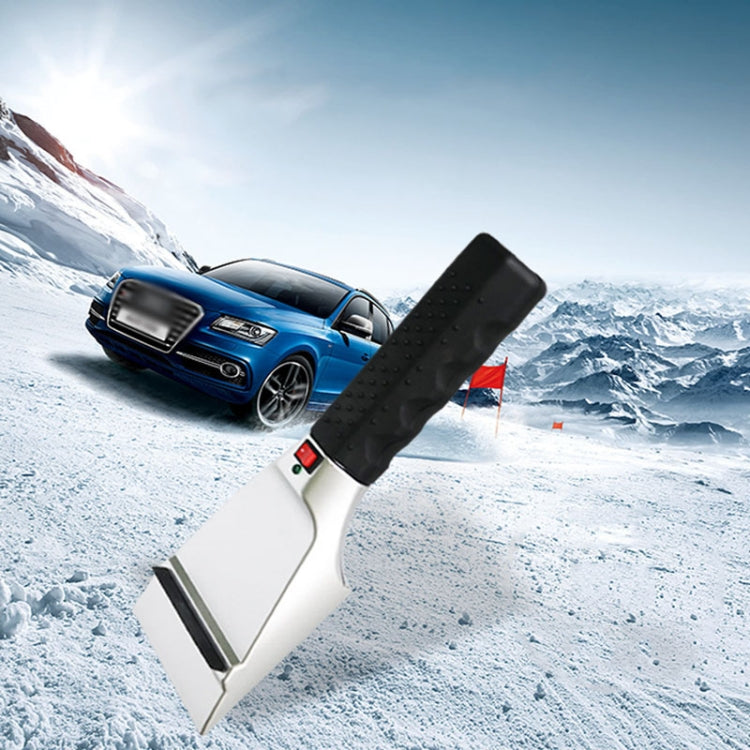 12V Multifunctional Heated Car Snow Shovel Winter Snow Removal Tools(Black+Silver) - free shipping - PMC TechLife - Order now!