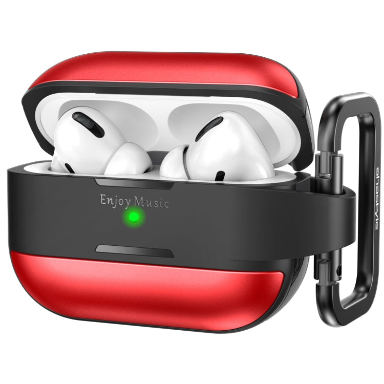 AhaStyle WG75-PRO For AirPods Pro Split TPU+Aluminum Alloy Combination Protective Cover(Red) - free shipping - PMC Jewellery - Order now!