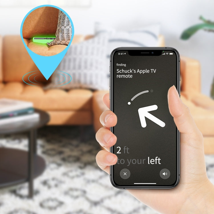 For Apple TV HD / 4K+AirTag AhaStyle PT175 Remote Control Tracker 2 In 1 Silicone Protective Cover(Black) - Remote Control Covers by AhaStyle | Online Shopping South Africa | PMC TechLife | Buy Now Pay Later Mobicred