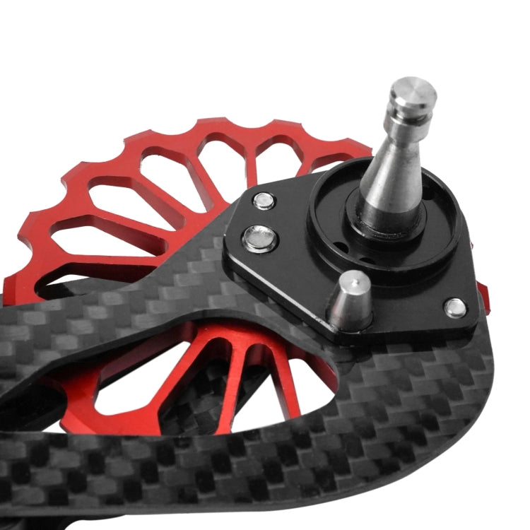 Carbon Fiber Guide Wheel For Road Bike Bicycle Bearing Rear Derailleur Guide Wheel Parts, Model Number: SD5 Red - free shipping - PMC TechLife - Order now!