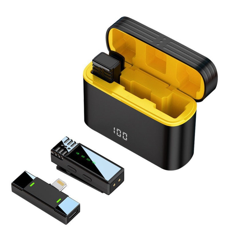 One To Two Outdoor Recording Lavalier Microphone Noise Canceling Wireless Mics, Interface: 8 Pin - Microphone by PMC TechLife | Online Shopping South Africa | PMC TechLife