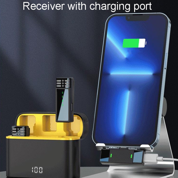 One To Two Outdoor Recording Lavalier Microphone Noise Canceling Wireless Mics, Interface: 8 Pin - Microphone by PMC TechLife | Online Shopping South Africa | PMC TechLife