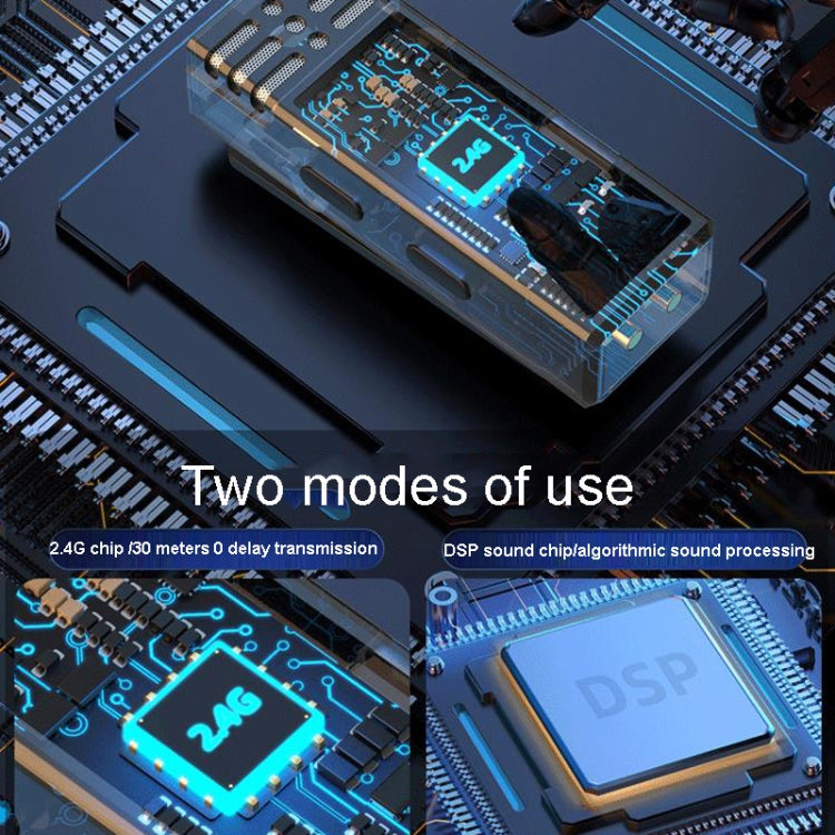 One To Two Outdoor Recording Lavalier Microphone Noise Canceling Wireless Mics, Interface: 8 Pin - Microphone by PMC TechLife | Online Shopping South Africa | PMC TechLife