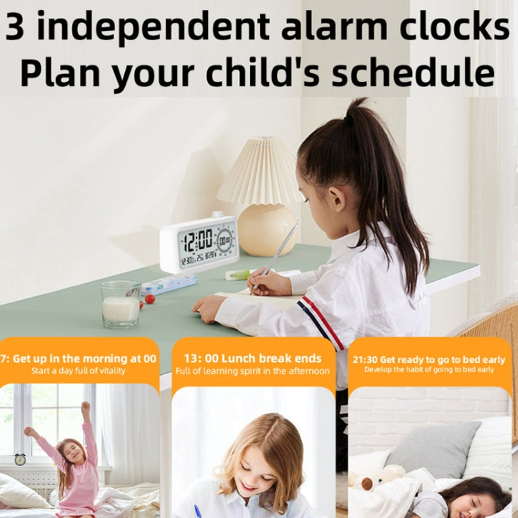 Visual Timer Alarm Clock Dual Display LCD Time Reminder(Black) - Alarm Clocks by PMc TechLife | Online Shopping South Africa | PMc TechLife | Buy Now Pay Later Mobicred