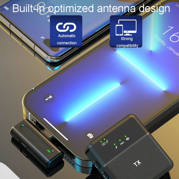 Wireless Lavalier Microphone One To One Live Recording Noise Canceling Mics, Interface: 8 Pin - Microphone by PMC TechLife | Online Shopping South Africa | PMC TechLife | Buy Now Pay Later Mobicred