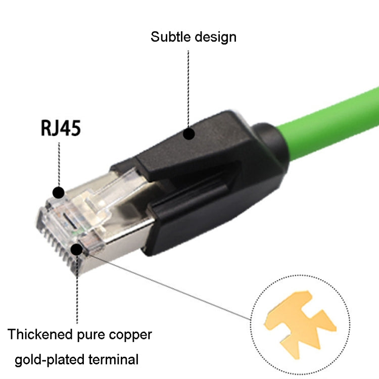 5m CAT6 Double Shielded Gigabit Industrial Cable Vibration-Resistant And Highly Flexible Drag Chain Cable - Lan Cable and Tools by PMC TechLife | Online Shopping South Africa | PMC TechLife