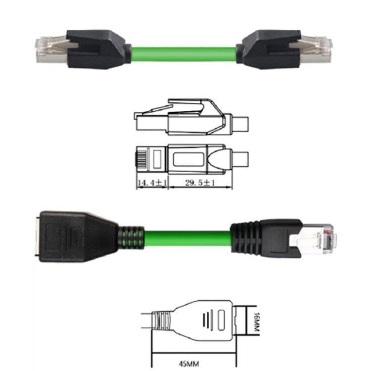 3m CAT6 Double Shielded Gigabit Industrial Cable Vibration-Resistant And Highly Flexible Drag Chain Cable - free shipping - PMC TechLife - Order now!