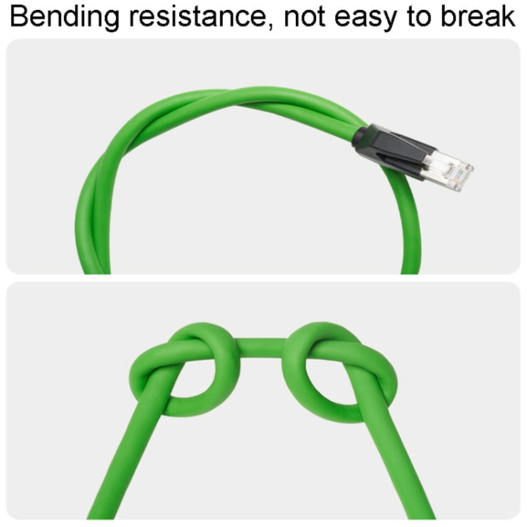 12m CAT6 Double Shielded Gigabit Industrial Cable Vibration-Resistant And Highly Flexible Drag Chain Cable - Lan Cable and Tools by PMC TechLife | Online Shopping South Africa | PMC TechLife